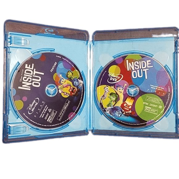 Disney INSIDE OUT Animated Movie DVD and Blu Ray 2 disc Set Kids Family Children - Picture 5 of 5